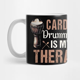 Cardio Drumming Is My Therapy Gym Fitness Class Workout Mug